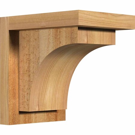 Ekena Millwork Huntington Rough Sawn Corbel w/Backplate, Western Red Cedar, 6"W x 8"D x 8"H COR06X08X08HUN01RWR